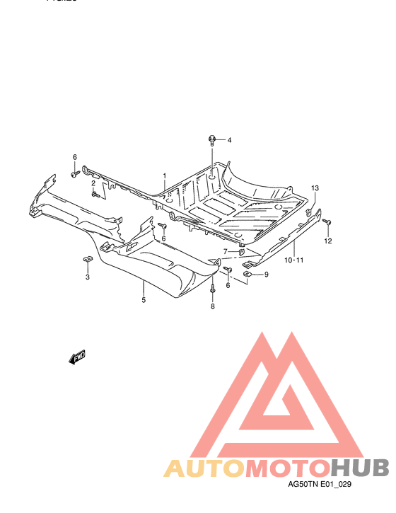 Щиток облицовочный задний