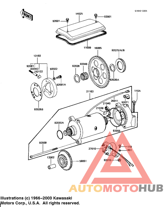Starter motor/starter clutch
