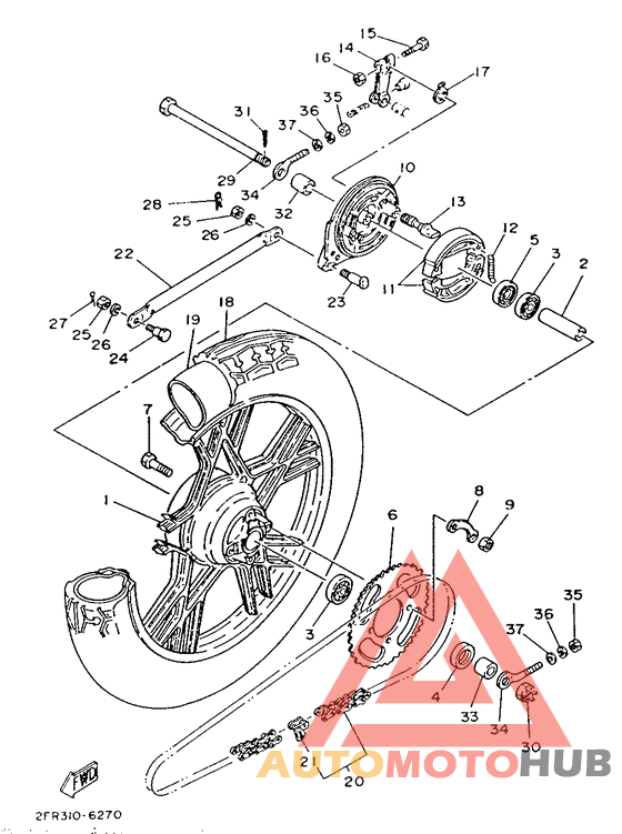 Переднее колесо