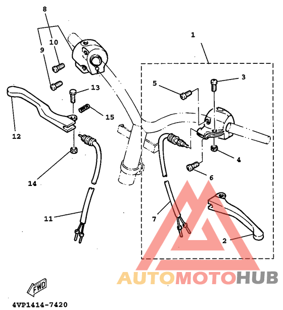 Handle switch. lever