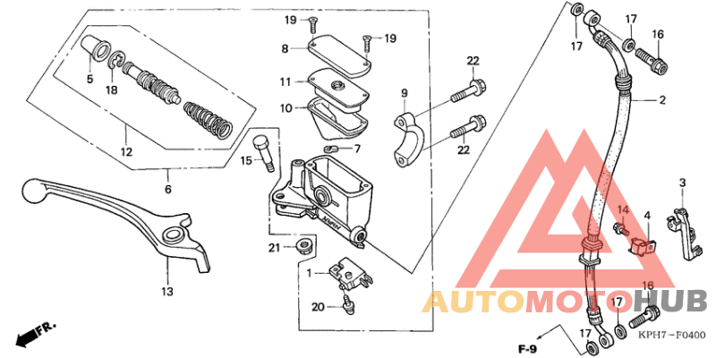 Fr. brake master cylinder