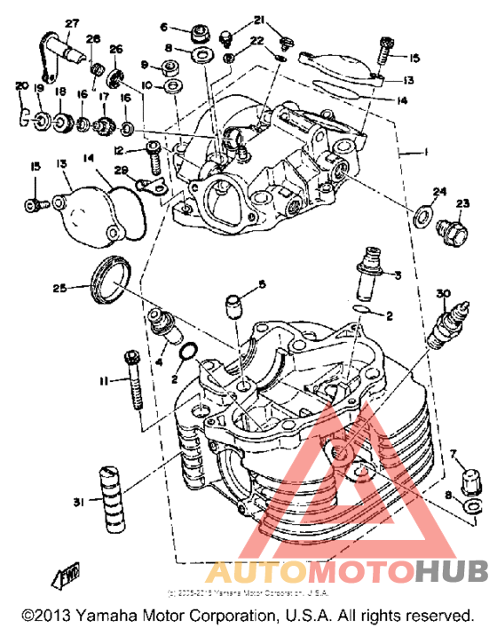 Cylinder head - cylinder head cover