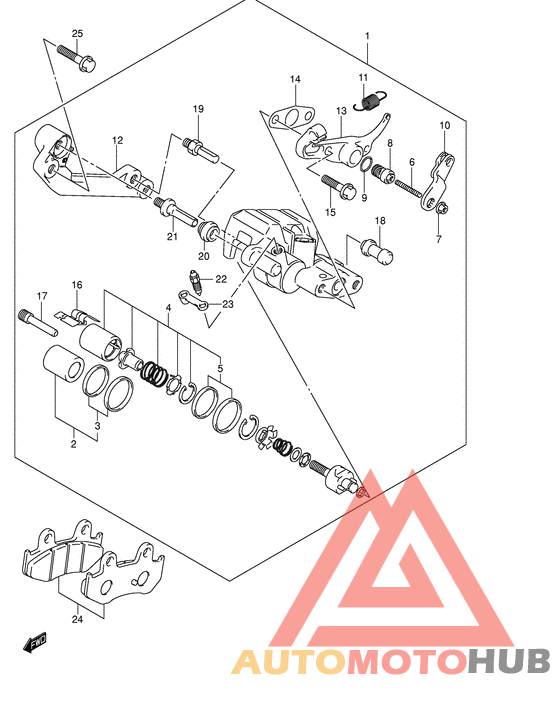 Задний суппорт