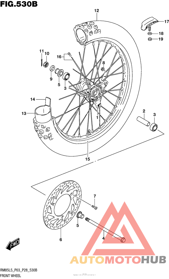 Front Wheel (Rm85L5 P28)