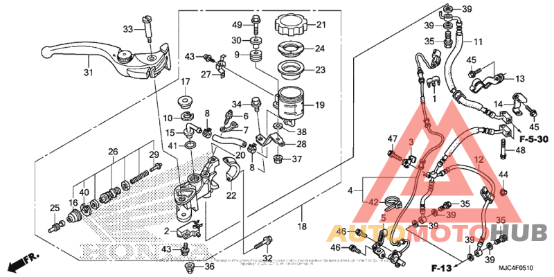 Front Brake Master Cylinder (Cbr600Ra)