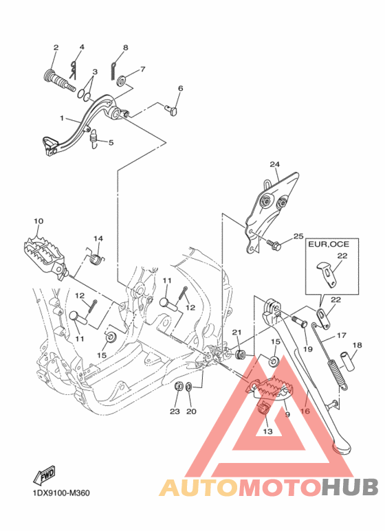 Support & repose pied