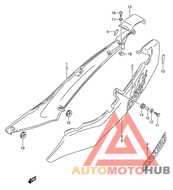 Обтекатель задний