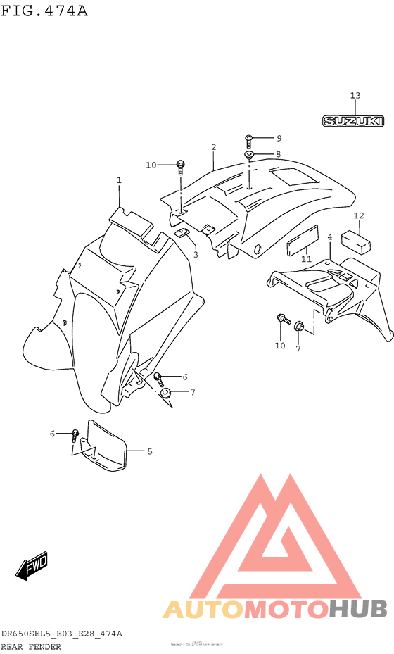 Задний бампер