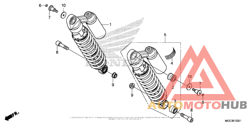 Rear Shock Absorber (2)
