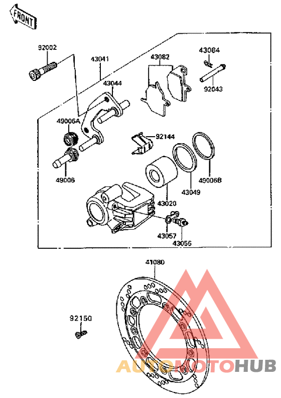Передний суппорт