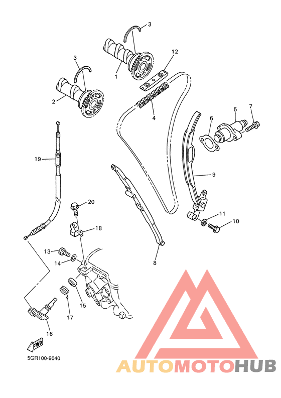 Camshaft. chain