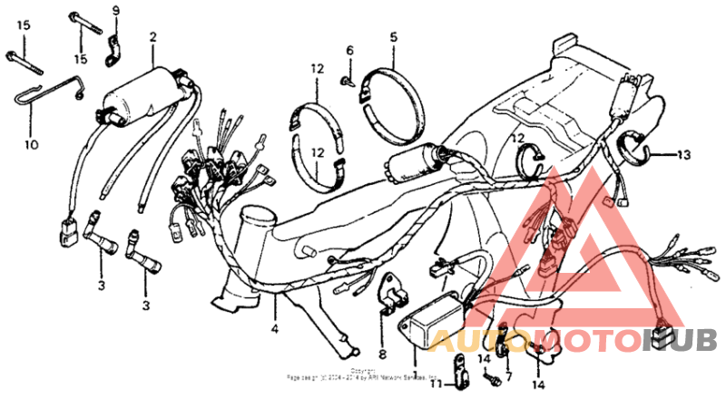 Wire harness + ignition coil + c.d.i. unit
