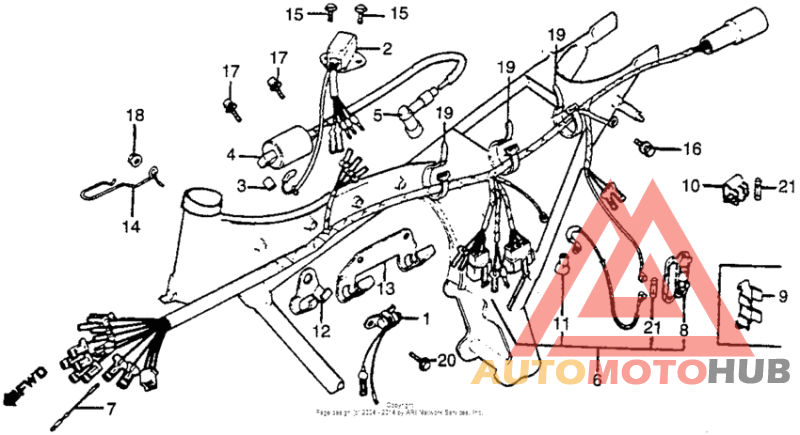 Wire harness + ignition coil