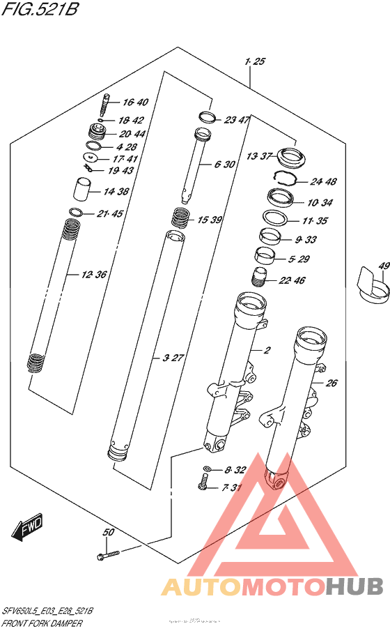 Front Fork Damper (Sfv650L5 E28)