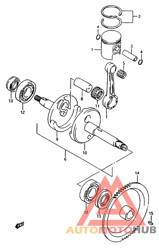 Вал коленчатый