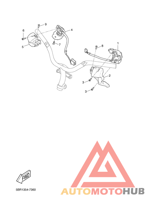 Handle switch. lever