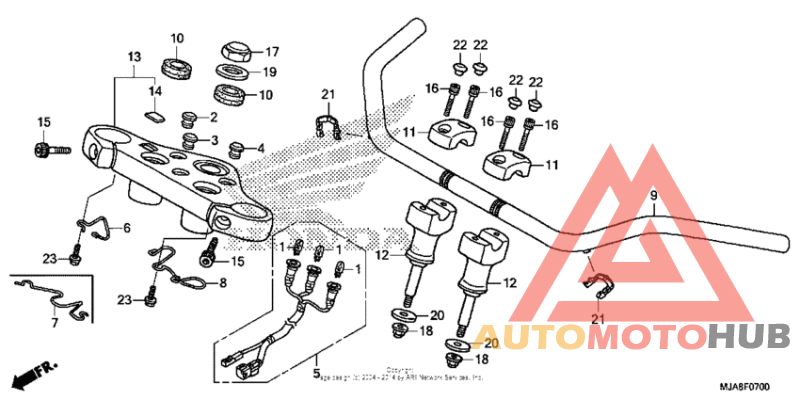 Handlebar (vt750c/ca/cs)