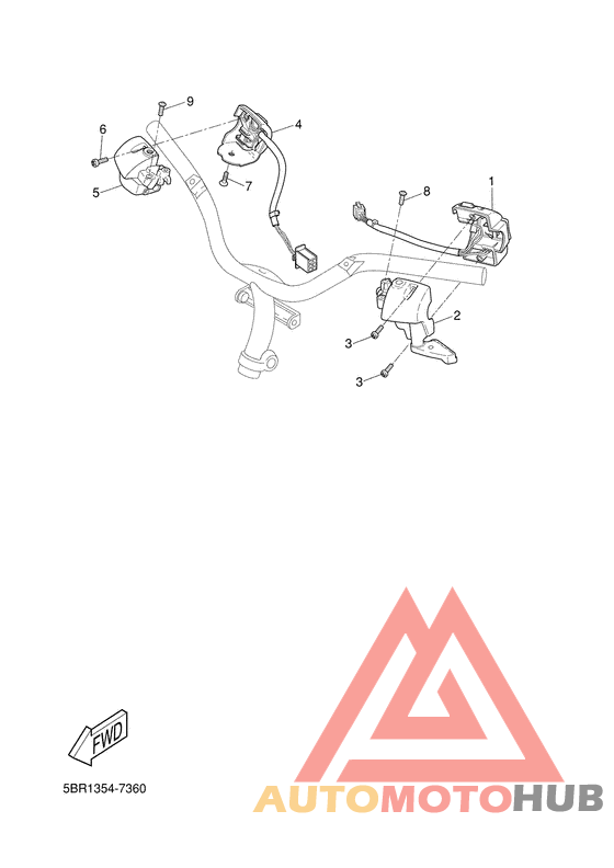 Handle switch. lever