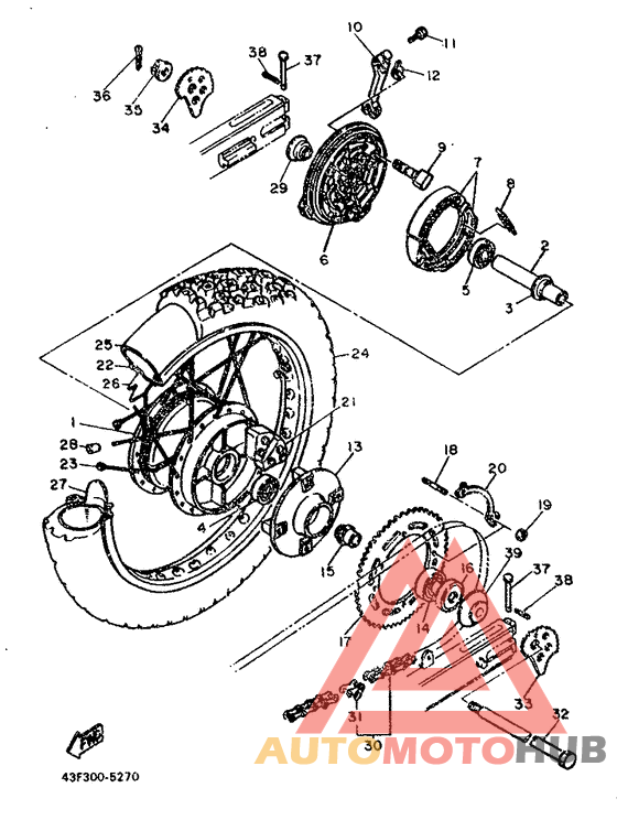 Переднее колесо
