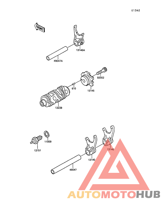 Change drum/shift fork