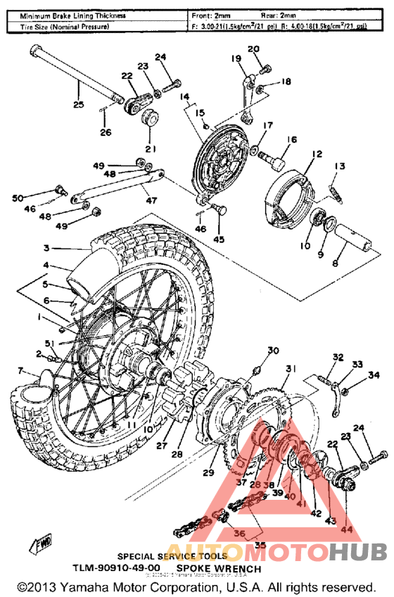 Переднее колесо