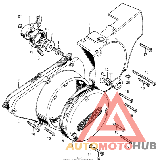 Left crankcase cover + rearcover