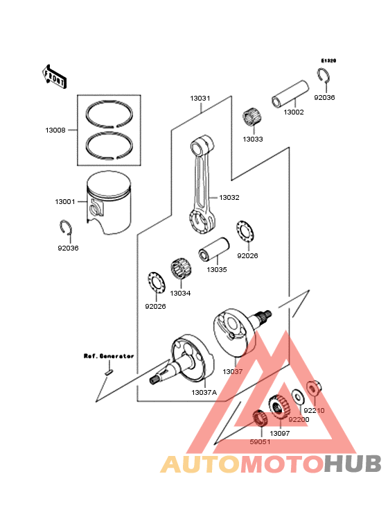 Crankshaft/piston