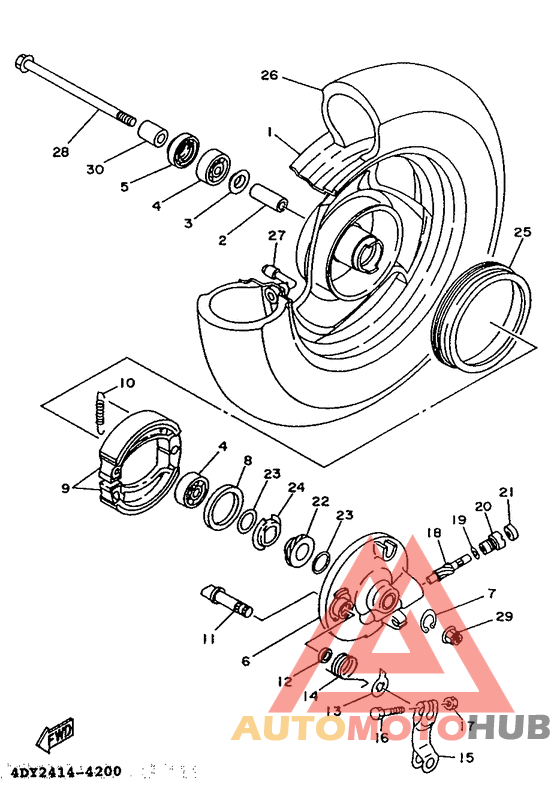 Переднее колесо