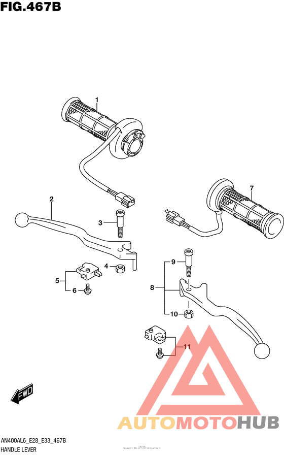 Handle Lever (An400Zal6 E28)