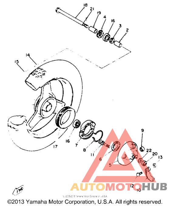 Переднее колесо
