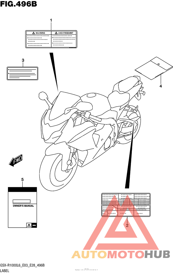 Label (Gsx-R1000L6 E28)