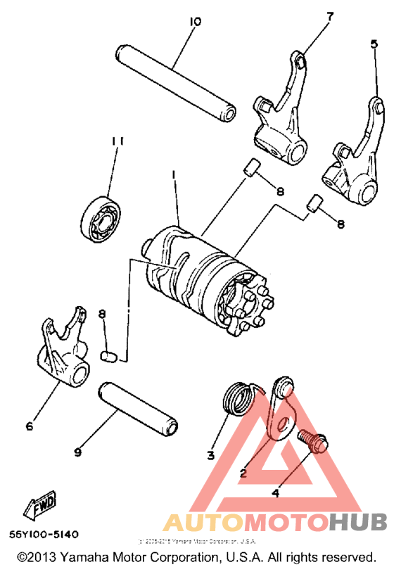 Shift cam - fork