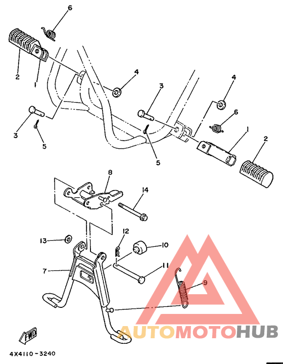 Stand. footrest