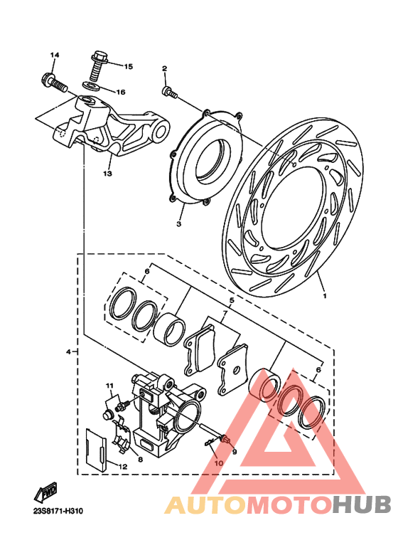 Задний суппорт