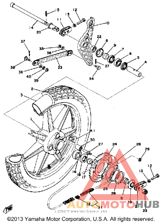 Переднее колесо