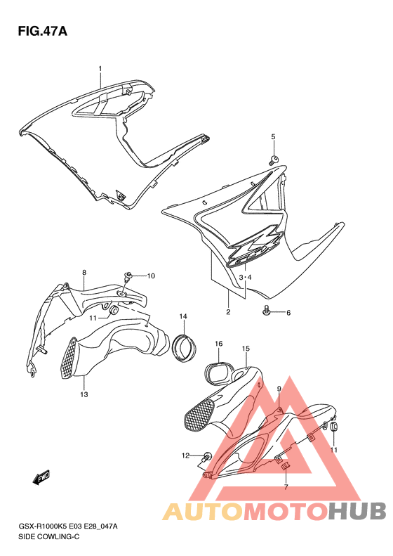 Side cowling