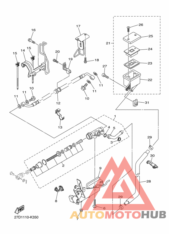 Задний торм цилиндр