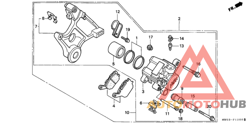 Задний суппорт