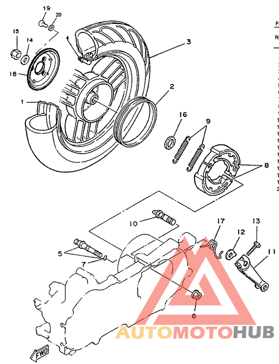Переднее колесо