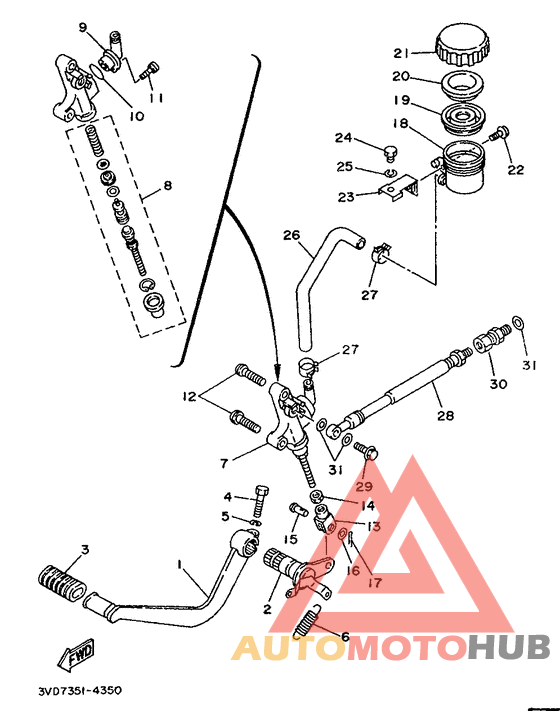 Задний торм цилиндр