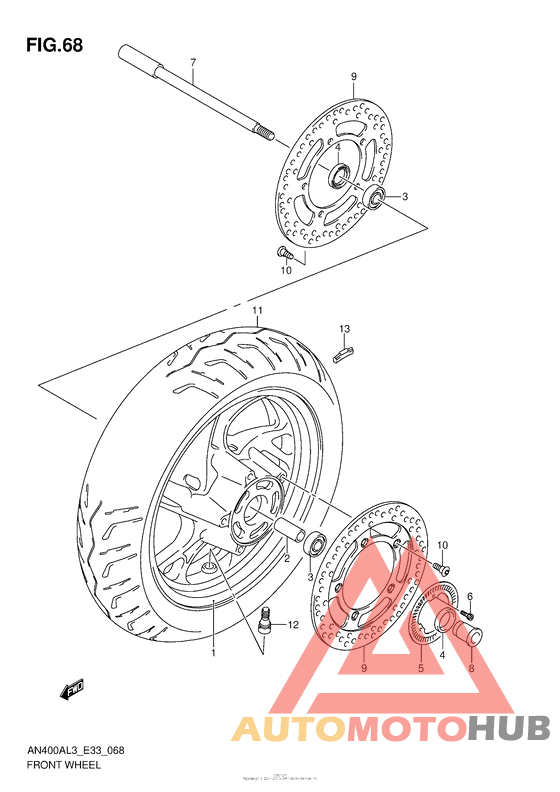 Front Wheel (An400Zal3 E28)
