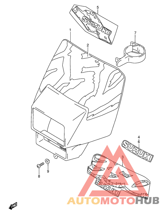 Headlamp cover  front fender