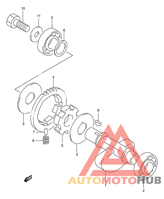 Балансир кривошипа