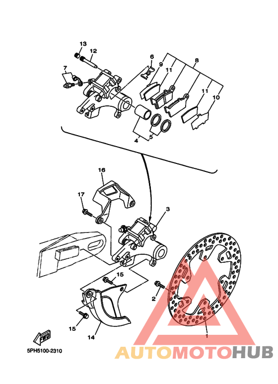 Задний суппорт