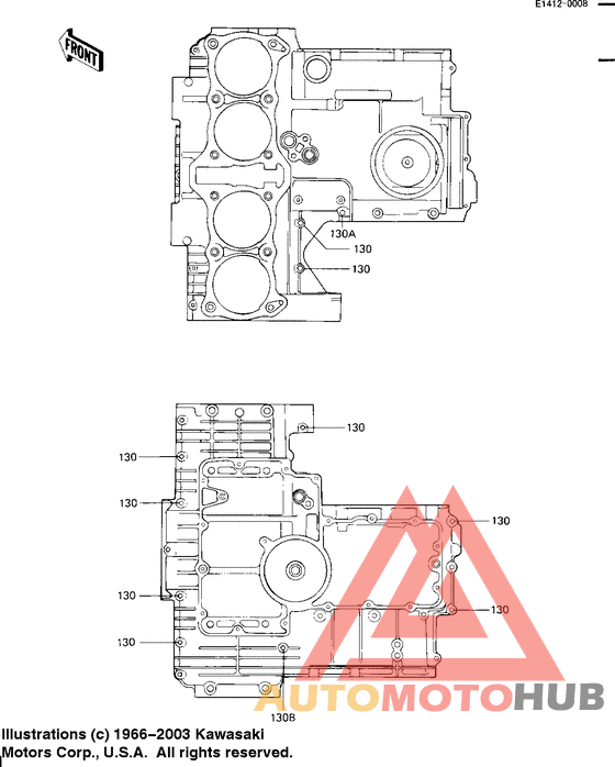 Crankcase bolt & stud pattern