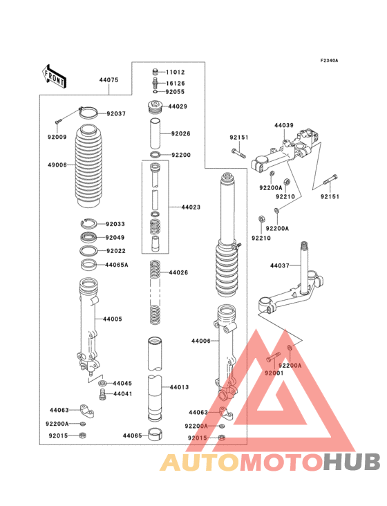 Front fork(p21/p22/p24)