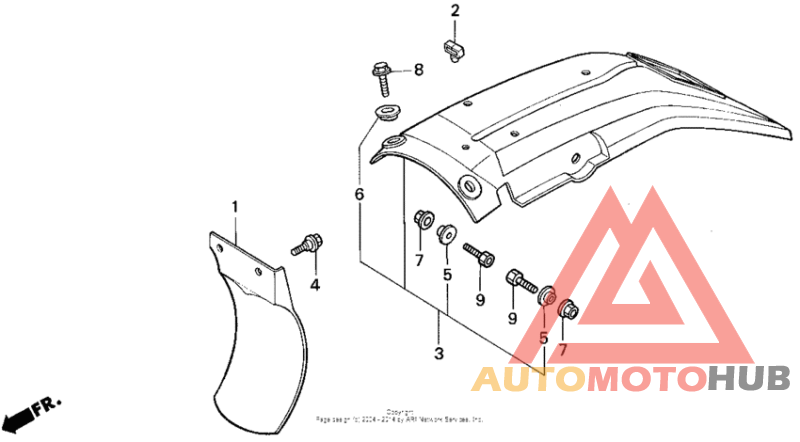 Задний бампер