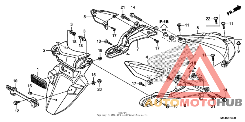 Задний бампер