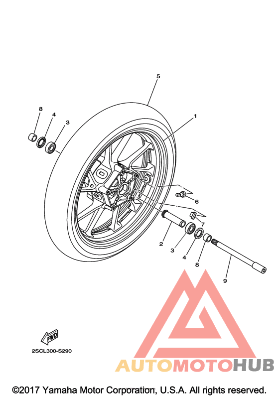 Переднее колесо