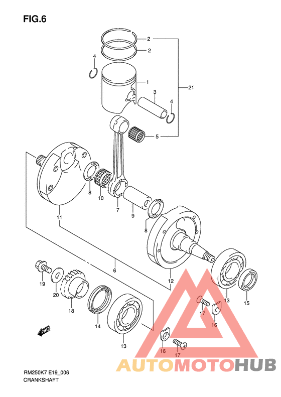 Вал коленчатый